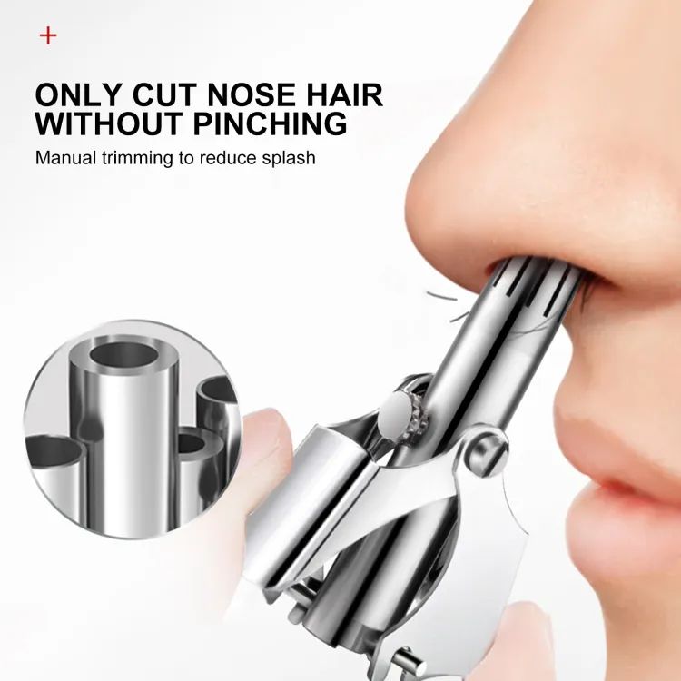 Portable Stainless Steel Manual Nose & Ear Hair Trimmer