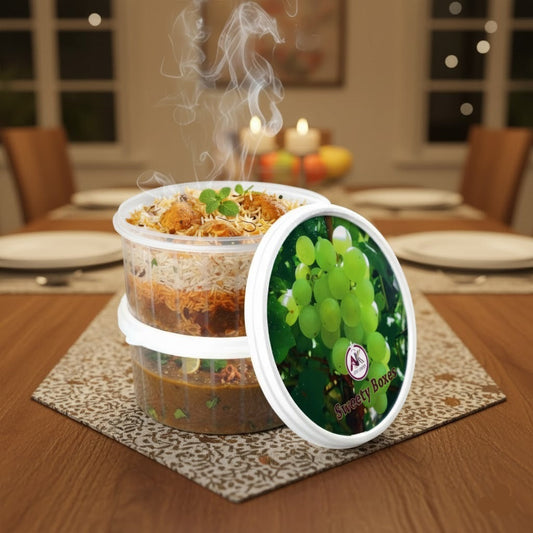 2PCs Round Food Storage Container